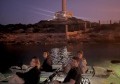 Night kayak with lights. 